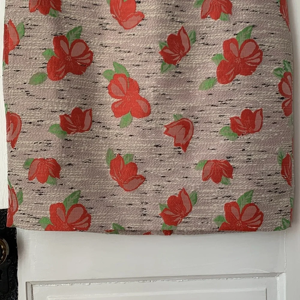 J. CREW BROCADE FLORAL MINI SKIRT